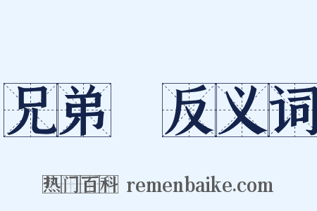 兄弟宮反义词是什么意思的图片